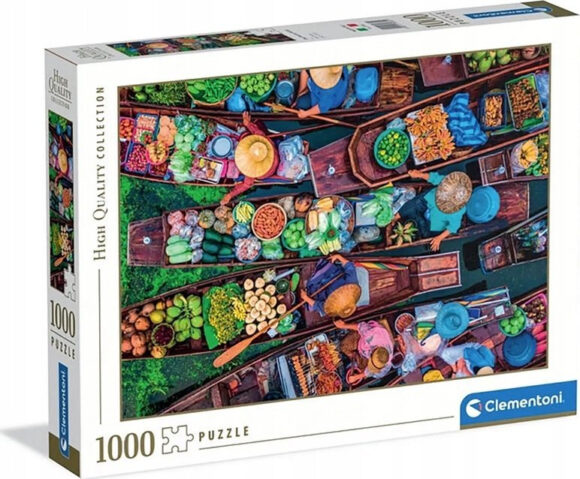 PUZZLE 1000 ELEMENTÓW HQC THAI FLOATING MARKET PŁYWAJĄCY MARKET W TAJLANDII