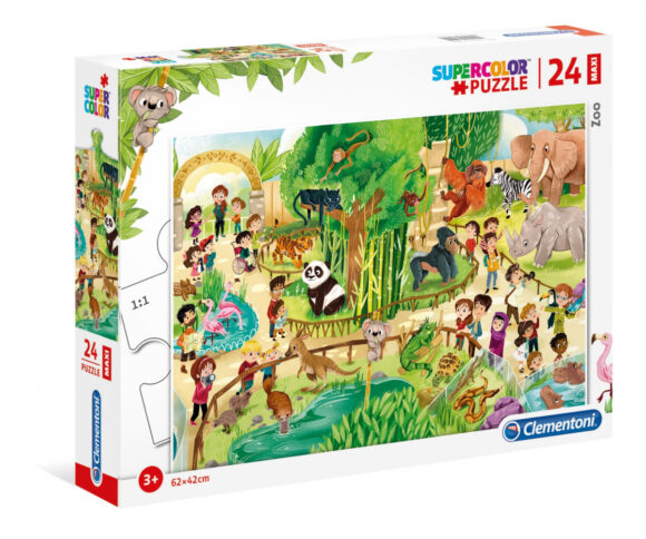 Puzzle 24 elementy Clementoni Maxi Zoo