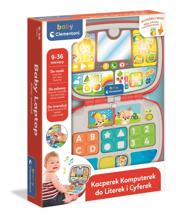 Komputer Zabawka Laptop dla dzieci Kacperek Komputerek Clementoni