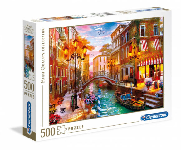 Puzzle 500 elementów HQC SUNSET OVER VENICE Zachód Słońca w Wenecji