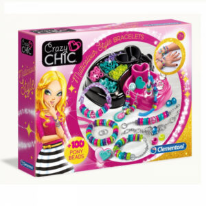 KOLOROWE BRANSOLETKI DLA DZIECI CRAZY CHIC - CLEMENTONI