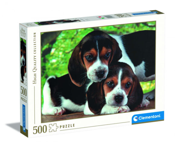 Puzzle 500 elementów Clementoni HQ Close together Szczeniaki