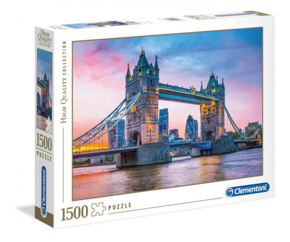 Puzzle 1500 elementów Clementoni HQ Tower Bridge zachód słońca Londyn