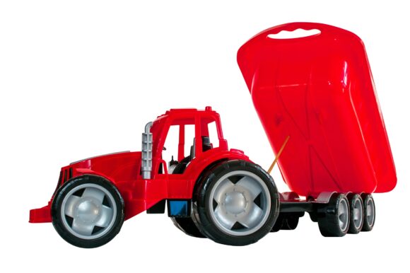 Traktor z przyczepą dla dzieci do zabawy piaskownica plaża ogród XXL