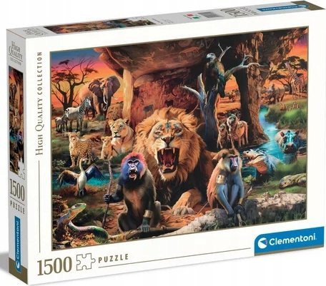 PUZZLE 1500 ELEMENTÓW HQC THE TRIBAL SOCIETY SAWANNA CLEMENTONI