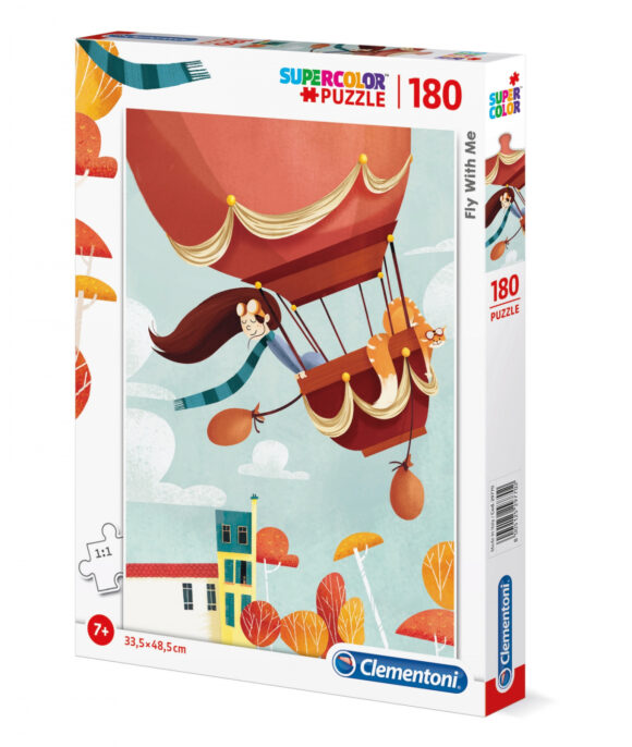Puzzle 180 elementów Clemenentoni Fly With Me Poleć ze mną Balon