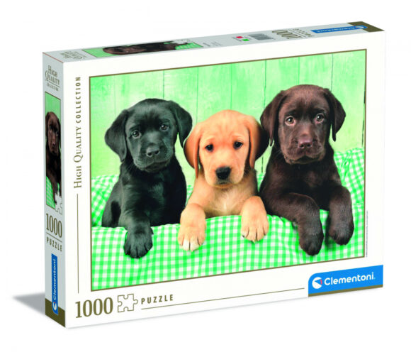 Puzzle 1000 el ementów HQ Three Labs Labradory