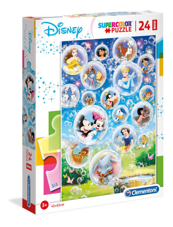 Puzzle 24 elementy Maxi Classic Characters Bohaterowie Disney Vintage