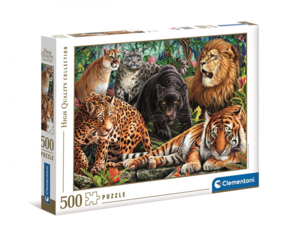 PUZZLE 500 ELEMENTÓW WILD CATS DZIKIE KOTY