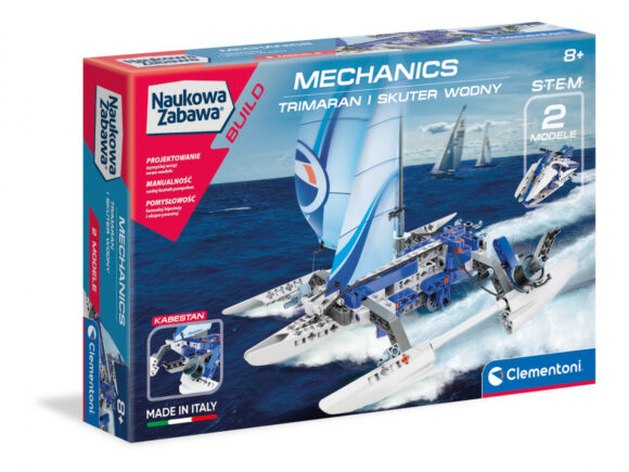 Łódka żaglówka klocki Laboratorium mechaniki - Trimaran i skuter wodny