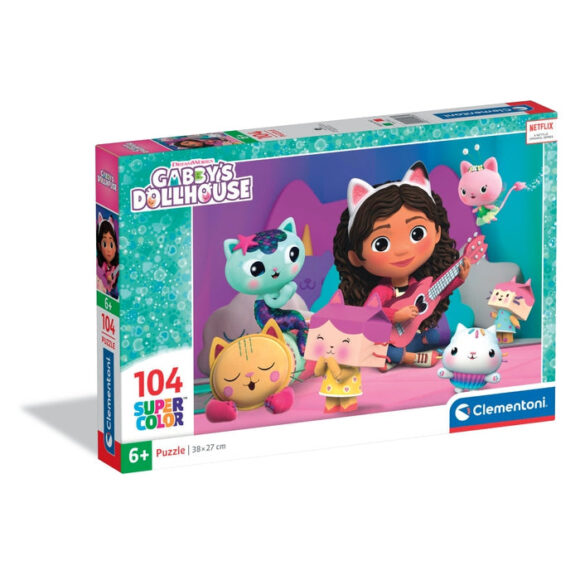 PUZZLE 104 ELEMENTY GABBY'S DOLLHOUSE