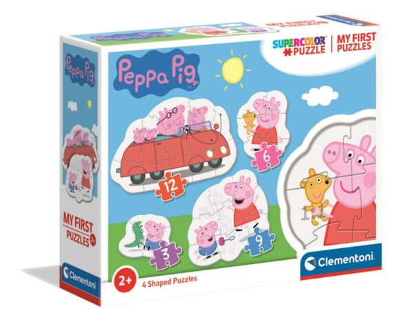 Puzzle  3-6-9-12 Moje pierwsze puzzle Clementoni Świnka Peppa Pig  4 w 1