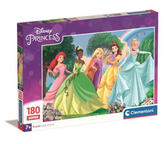 Puzzle 180 elementów SUPER PRINCESS Księżniczki Disney