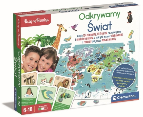 Quiz edukacyjny dla dzieci Odkrywamy świat Clementoni