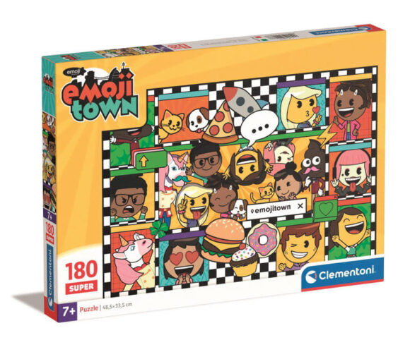 PUZZLE 180 ELEMENTÓW EMOJII TOWN