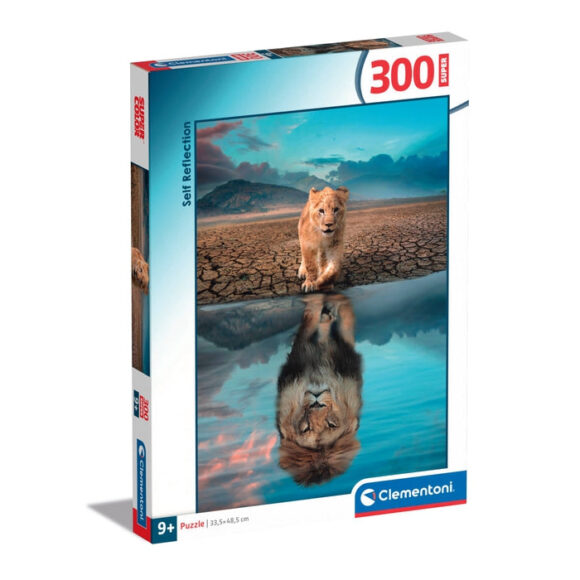 PUZZLE 300 ELEMENTÓW SUPER NOLI SELF REFLECTION KRÓL LEW