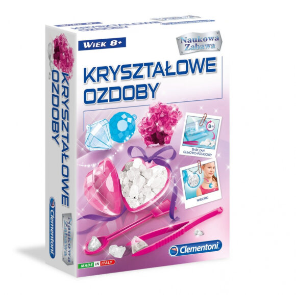 KRYSZTAŁOWE OZDOBY dla dzieci Naukowa Zabawa Clementoni