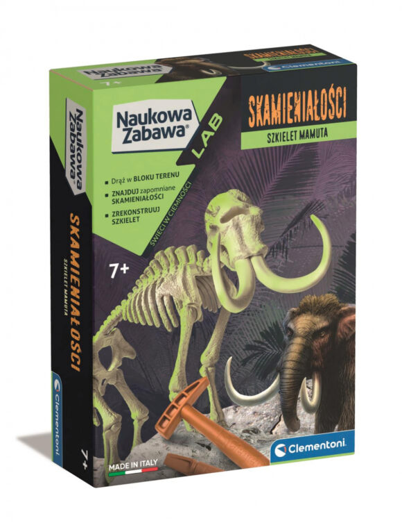 SKAMIENIAŁOŚCI DLA DZIECI - MAMUT FLUO CLEMENTONI