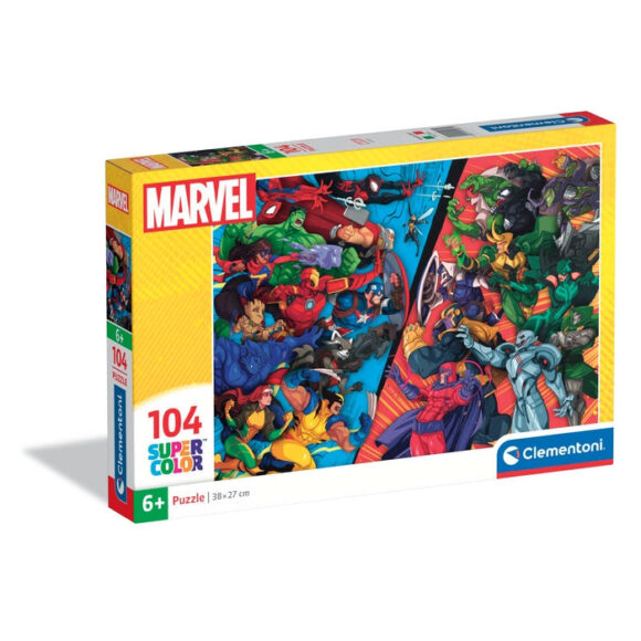 Puzzle 104 EL MARVEL Herosi konta Złoczyńcy HEROES VS VILLAINS Clementoni