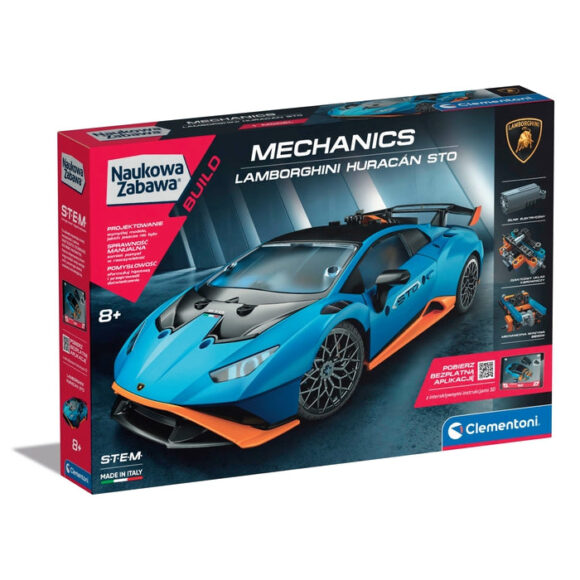 Samochód do składania Laboratorium mechaniki - Lamborghini Sto Clementoni