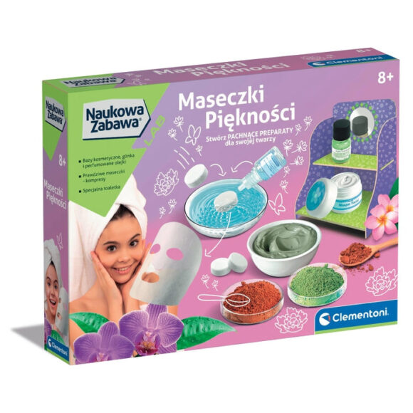 MASECZKI  DO TWARZY DLA DZIECI NAUKOWA ZABAWA CLEMENTONI