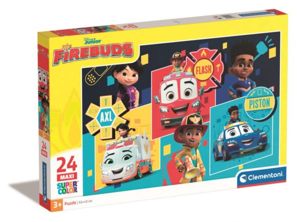 PUZZLE 24 ELEMENTY MAXI DISNEY FIREBUD STRAŻ EKIPA