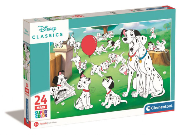 Puzzle 24 elementy MAXI DISNEY ANIMALS 101 Dalmatyńczyków