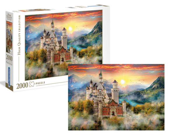 Puzzle 2000 elementów HQ NEUSCHWASTEIN zamek Clementoni