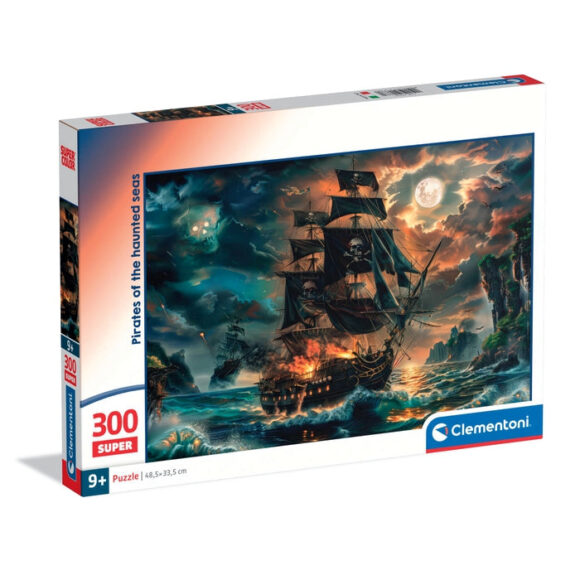 Puzzle 300 elementów PIRATES Clementoni Statek Piracki Piraci