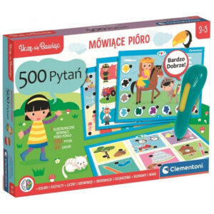 GRA EDUKACYJNA MÓWIĄCE PIÓRO 500 PYTAŃ CLEMENTONI