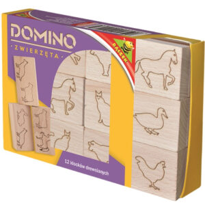 Domino drewniane - zwierzęta Produkt Polski