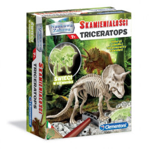 Zabawka edukacyjna Skamieniałości -  Dinozaur Triceratops fluorescencyjny
