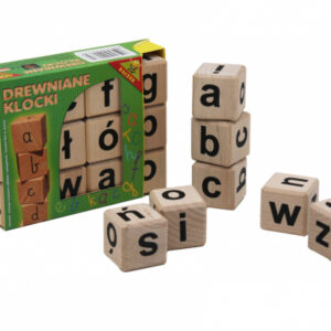 Klocki drewniane a,b,c