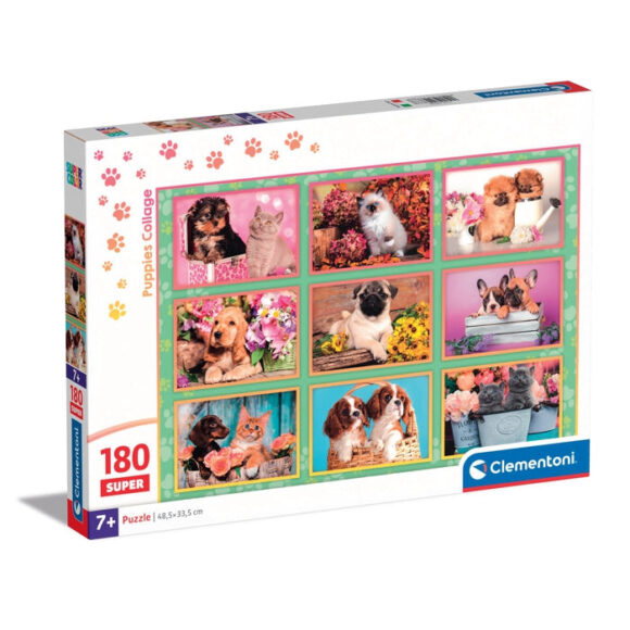Puzzle 180 elementy SUPER NOLI PUPPIES COLLAGE Szczeniaczki