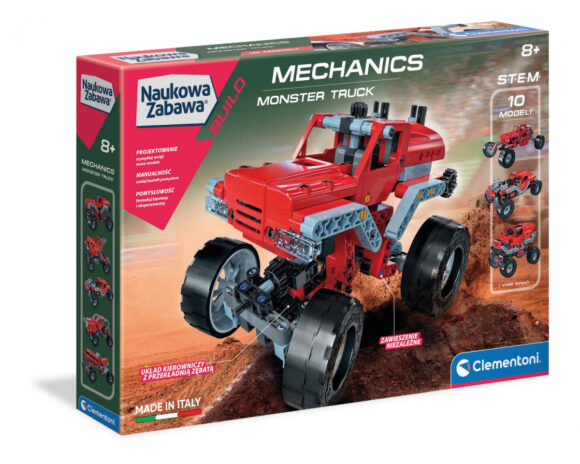 MONSTER TRUCK klocki model LABORATORIUM MECHANIKI -Clementoni