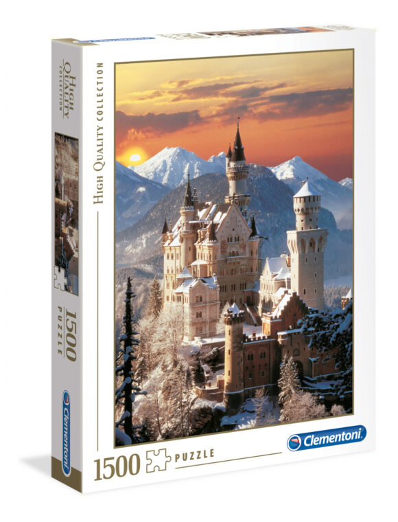 Puzzle 1500 elementów Clementoni HQ Neuschwanstein Zamek