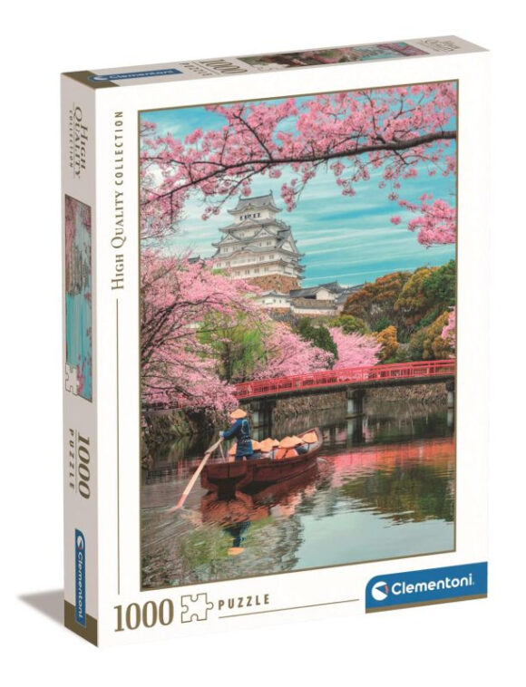 PUZZLE 1000 ELEMENTÓW HQC HIMEJI CASTLE IN SPRING 2024 ZAMEK DALEKI WSCHÓD