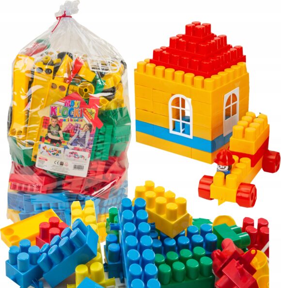 Klocki Plastikowe Giganty Mega Duże 250 elementów