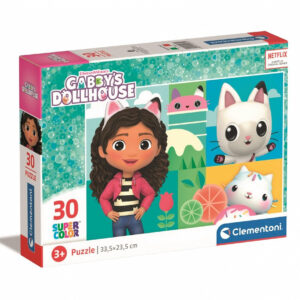 Puzzle 30 elementy GABBY'S DOLLHOUSE Koci Domek Gabi