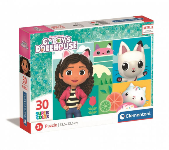 Puzzle 30 elementy GABBY'S DOLLHOUSE Koci Domek Gabi