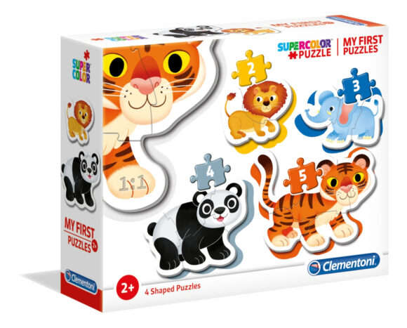 Puzzle 2-3-4-5 Moje pierwsze puzzle Dzikie zwierzęta