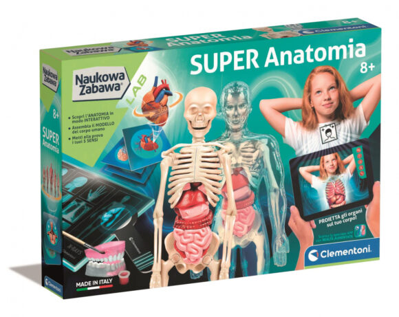 SUPER ANATOMIA DLA DZIECI NAUKOWA ZABAWA CLEMENTONI
