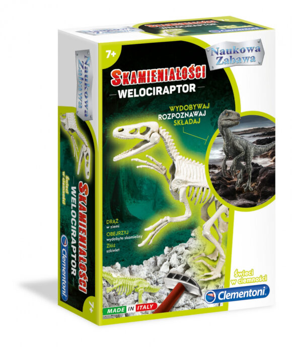 Skamieniałości do wydobycia dla dzieci - Dinozaur Welociraptor