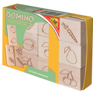 Domino drewniane - owoce i warzywa Produkt Polski
