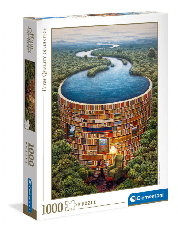 Puzzle 1000 elementów Clementoni Bibliodame Biblioteka Abstrakcja