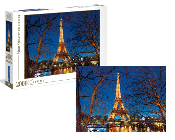 Puzzle 2000 elementów HQ PARIS Paryż Wieża Eiffla nocą