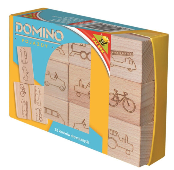 Domino drewniane - pojazdy Produkt Polski