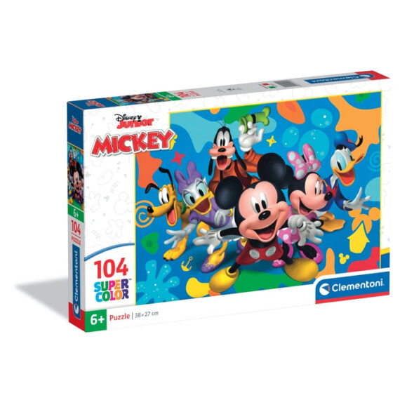 Puzzle dla dzieci 104 el DISNEY MYSZKA MIKI I PRZYJACIELE  Clementoni