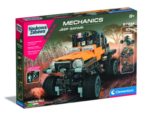 MODEL KLOCKI JEEP SAFARI LABORATORIUM MECHANIKI  200 ELEMENTÓW