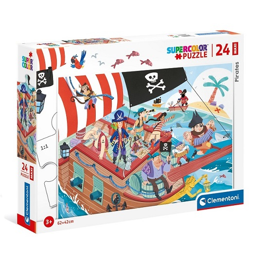 Puzzle dla dzieci 24 elementy Clementoni MAXI Piraci